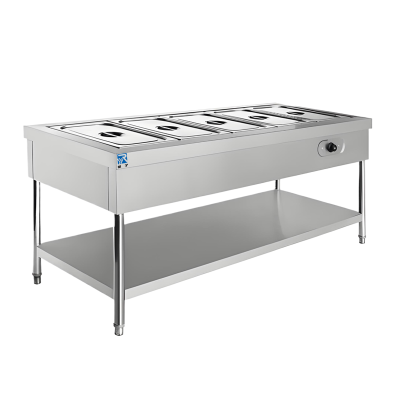 瑞宇牌商用简易保温售饭台/1500*760*800mm/201#1.0mm/不含份数盆