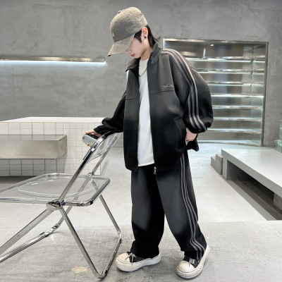 儿童装男童秋装套装新款中大童春秋款卫衣运动服两件套帅气潮