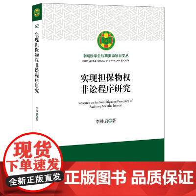 正版 实现担保物权非讼程序研究 李林启 著 法律出版社
