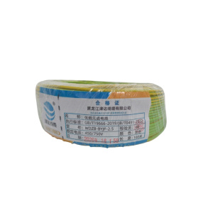 津达 低烟无卤电线WDZB-BYJ-2.5双色450/750V 米