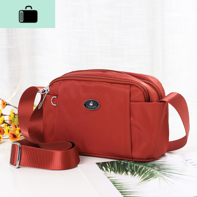 夏季多口袋小包包女休闲百搭尼龙女包牛津布单肩斜挎包女士帆布包NEW LAKE女斜挎包