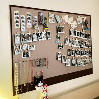 维诺亚毛毡板墙贴照片墙自粘免打孔ins留言板桌面客厅卧室玄关墙面装饰