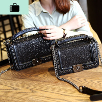 女包包2020春夏新款亮片单肩斜挎包链条包迷你时尚手提包女小方包NEW LAKE女斜挎包