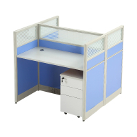 中豫鑫泽 ZYXZ5031804 职员桌屏风工位职员办公桌 工字型双人位含柜