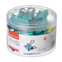 齐心(COMIX) B3633 长尾票夹 32mm 24只/筒 配色