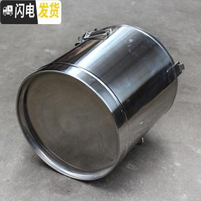三维工匠加厚304不锈钢保温桶密封双层保温饭桶粥桶茶水桶汤桶豆浆桶保冷 带水龙头(12)外直径30外高30饭盒