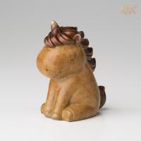 美帮汇全铜摆件《萌独角兽》铜工艺品 家居饰品 摆件