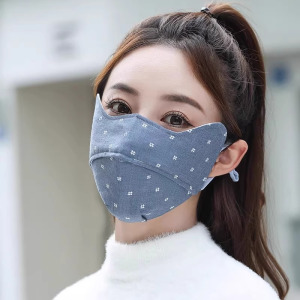 冬季冬天保暖护眼角防寒透气口罩男女纯棉加大防风加厚高颜值