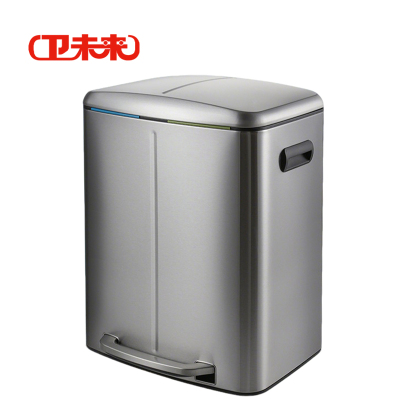卫未来 不锈钢垃圾桶 445*410*600mm 个