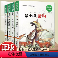 动物小说全集[全4册] [正版]全套沈石溪动物小说全集4册第七条猎狗后一头战象斑羚飞渡再被狐狸骗一次注音版经典名著一二年
