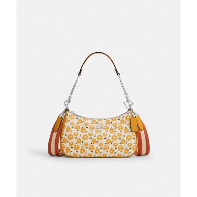 COACH女包印花单肩包链条斜挎包逛街约会