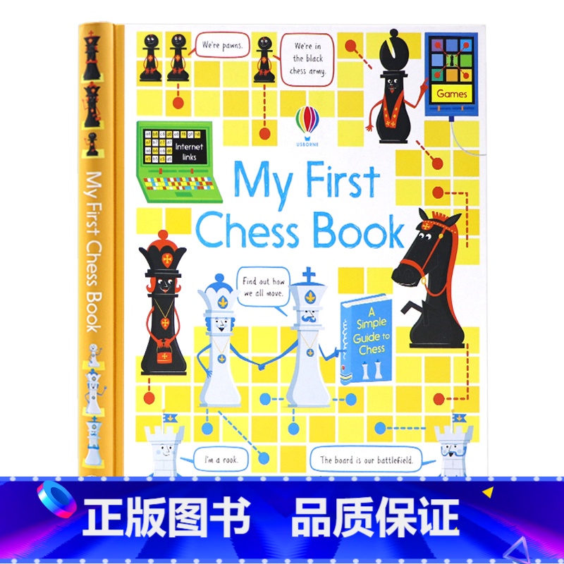 [正版]Usborne 我的第yi本国际象棋书 英文原版 Usborne My First Chess Book 尤斯