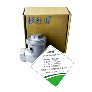 杉外山 304不锈钢H14启式止回阀 个