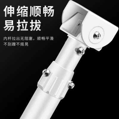 册视监控摄像头围墙万向头室外L型壁装铝合金伸缩支架30-60cm个