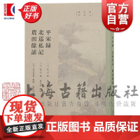 平宋录北巡私记农田余话 宋元史料丛刊 佚名撰上海古籍出版社三种元人史料新整理本中国通史正版图书籍