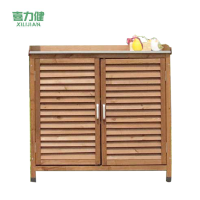 喜力健 防腐木储物柜 B款咖啡色 个