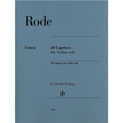新品德国亨乐原版进口乐谱书皮埃尔-罗德24首随想曲小提琴独奏带指法PIERRERODE24Capri