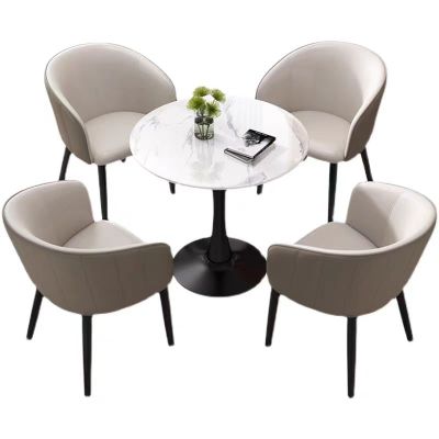 巴洛卡圆桌1桌4椅组合