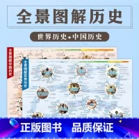 全2册 全景图解中国史+世界史 [正版]全2册 全景图解中国史+世界史 一张图看懂历史大事件地图上的全景中国史地图上的全