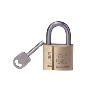 金岳 T21-6 铜芯 30*35*15mm 铜挂锁(计价单位:个)黄色