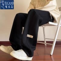 TUCANO啄木鸟男士休闲长裤秋冬季新款直筒运动卫裤宽松长裤子加绒