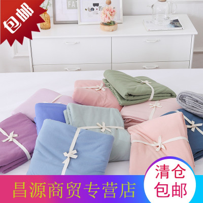 单件日式纯棉针织棉床单床笠天竺棉床单子床笠套床罩1.5/1.8/2.0m