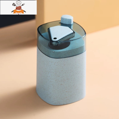 牙签盒创意自动弹出家用北欧ins按压式餐厅牙签桶便携牙签筒 敬平 麦[蓝]无牙签