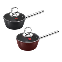三禾奶锅18cm多功能小煮锅0涂层不粘月瑾系列LN18S4(颜色随机)