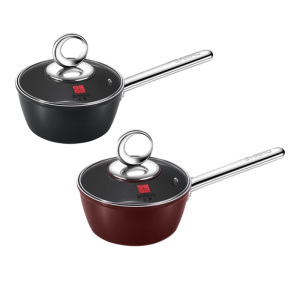 三禾奶锅18cm多功能小煮锅0涂层不粘月瑾系列LN18S4(颜色随机)
