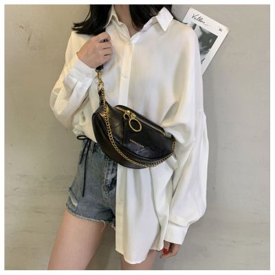 派尼美特包包2020新款潮网红腰包女ins胸包单肩斜挎时尚链条小包