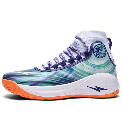 铬安踏雁摩擦有声音篮球鞋男2021夏季新款透气高帮实战防滑耐磨运动篮球鞋中学生库里8科比7球鞋