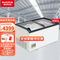 澳柯玛超市组合展示柜商超岛柜 卧式冰柜冰淇淋冷冻雪糕柜冷饮水饺丸子保鲜柜直柜IHF-D1509PA