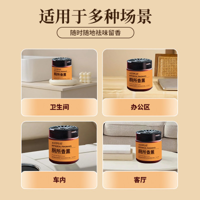 厕所香薰除臭去异味留香水卫生间香氛洗手间清香固体空气清新剂3759A