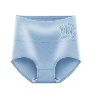 10A裆纯棉女士内裤 高腰收腹全棉裆女三角裤 棉质大码内裤女