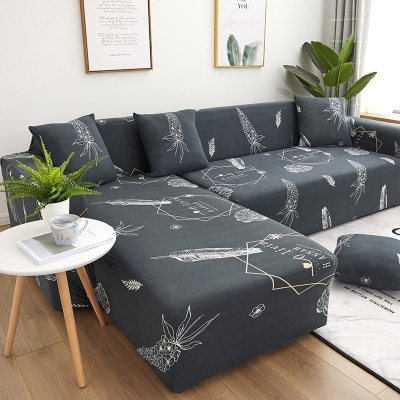 弹力懒人沙发套罩通用型全包萬能套北欧简约布艺沙发垫全盖布一 清歌 M码(沙发长度140-185cm适用)一般适合双人沙发