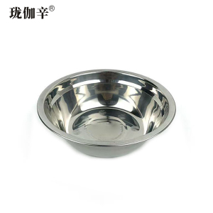 珑伽辛 加厚无磁不锈钢碗汤盆 18CM/个