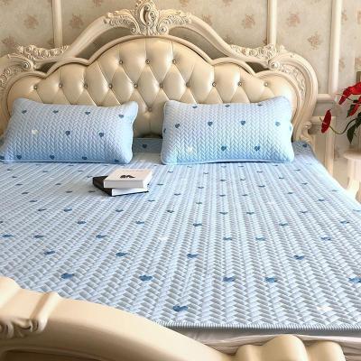 美帮汇天丝空调软席子1.8m床夏季天可水洗折叠乳胶冰丝凉席三件套1.5米2