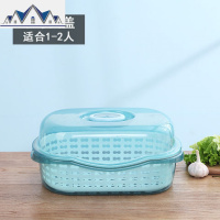 厨房防尘塑料碗柜带盖沥水架装碗筷收纳盒放碗厨房收纳箱置物架子 三维工匠