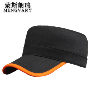 蒙斯朗瑞户外帽子男韩版休闲鸭舌帽女防晒百搭四季通用遮阳帽中老年平顶棒球帽潮透气