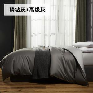 美帮汇被套单件60支长绒棉贡缎220240cm全棉200230cm全棉拼色被罩订做