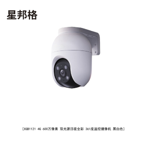 星邦格XBG1121 4G 600万像素 双光源日夜全彩 361度监控摄像机(计价单位:台)黑白色