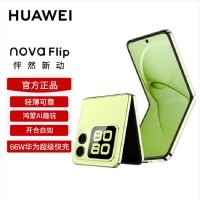 华为nova Flip 向新绿 512GB 折叠屏 120Hz刷新率 66W充电 后置5000万悬停自拍 智能手机nova Flip