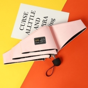 手动 五折钢骨玻纤 加厚黑胶布 橡胶漆手柄 YF-W2021013 晴雨两用伞