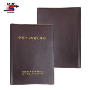 铁凇 党委中心组学习笔记皮 A5 打孔活页带夹 个