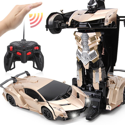 品帅手势感应遥控变形车电动遥控汽车儿童玩具男孩变形汽车金刚机器人模型
