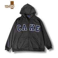 YANXU2023新款宽松加肥加大码连帽加绒拉链开衫胖子卫衣男潮外套