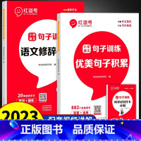 [3本更划算]优美句子+修辞手法+打卡本 小学通用 [正版]小学语文优美句子积累大全修辞手法专项训练打卡计划书小学生一二