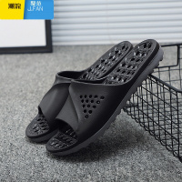 聚范浴室防滑拖鞋男士夏天洗澡漏水镂空速干酒店用品室内大码一字拖女