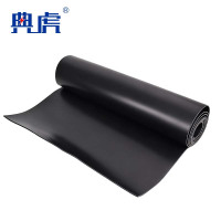 典虎 绝缘胶垫地垫 黑色平面10mm 块
