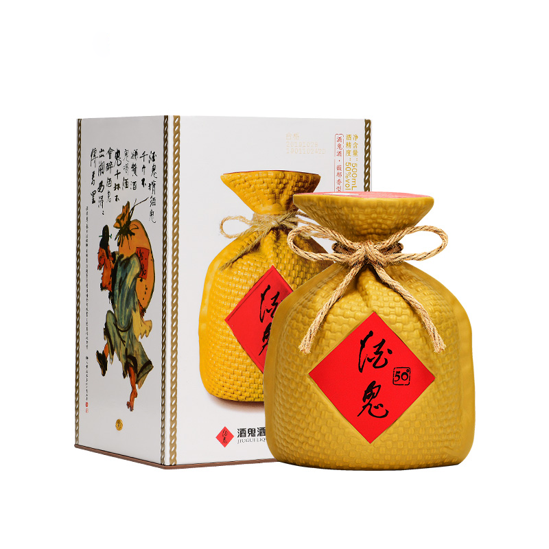 【官方授权】酒鬼酒50度500ml单瓶礼盒装馥郁香型国产粮食白酒